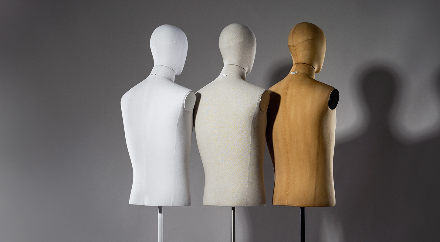 Covered torsos mannequins – Wonderwood collection Hans Boodt Mannequins